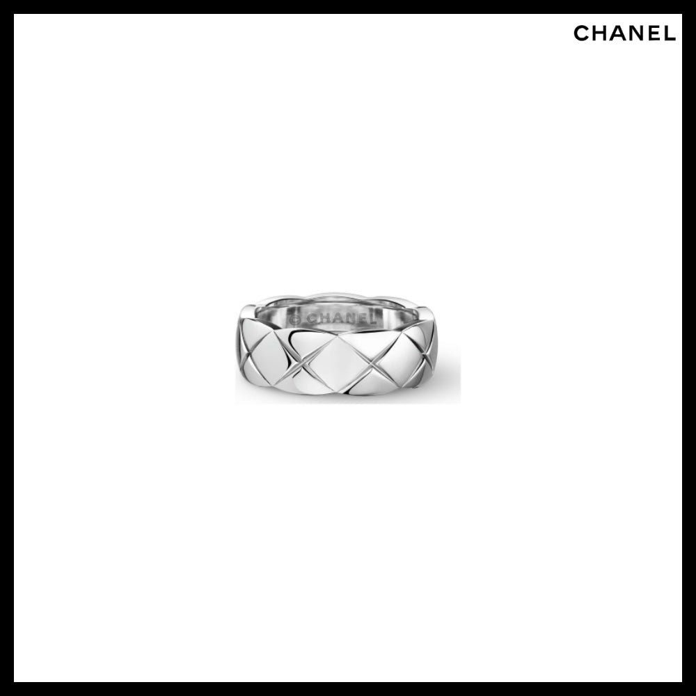 【CHANEL】COCO Crush Ring 18K White Gold Small