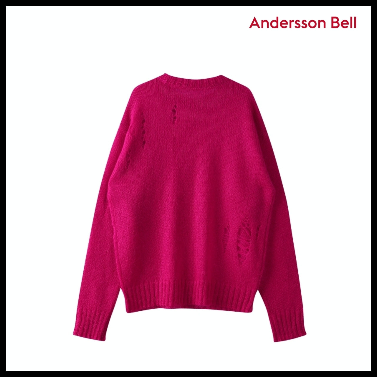 【ANDERSSON BELL】ADSB Kid Mohair Crew-Neck Sweater 3Colors