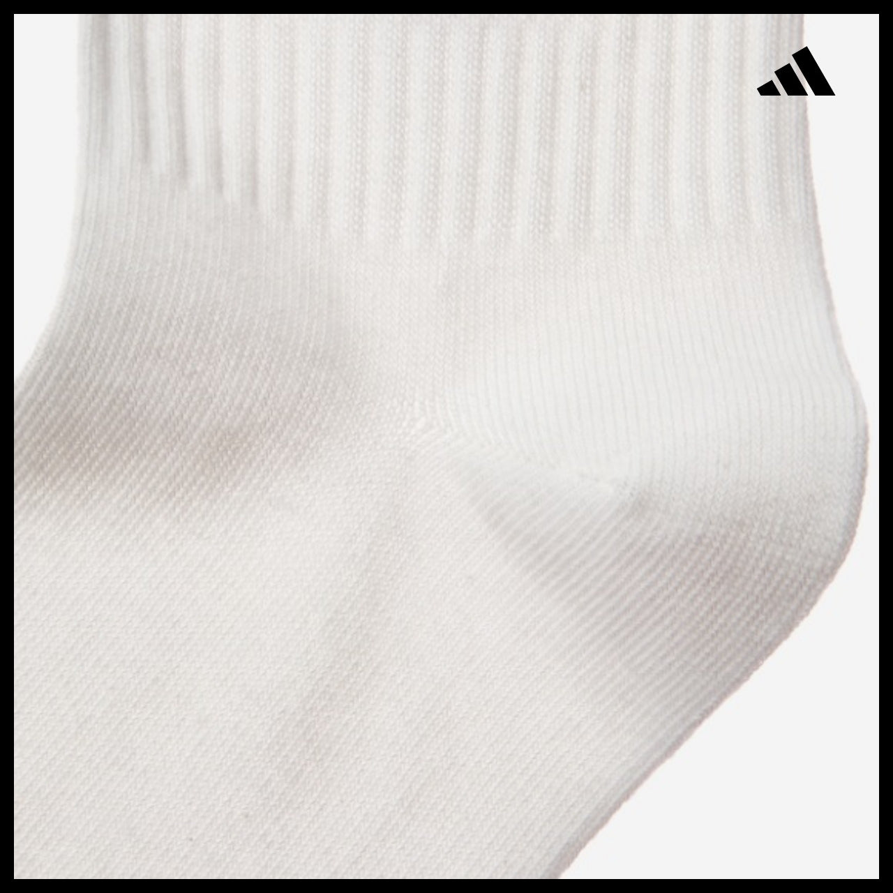 【ADIDAS】 Mid-Cut Glitter Crew Socks 2 Pairs Sparkle