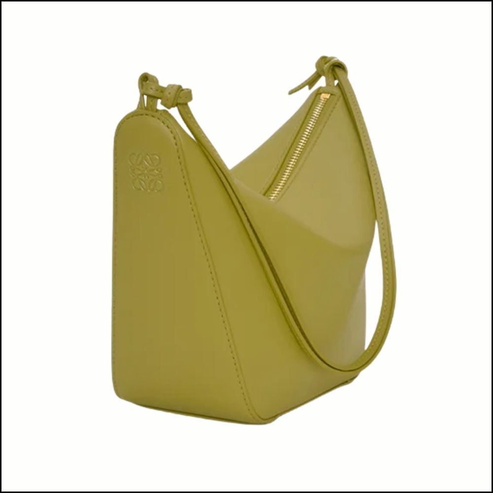 【LOEWE】Classic Calfskin Mini Hammock Hobo Bag Light Moss