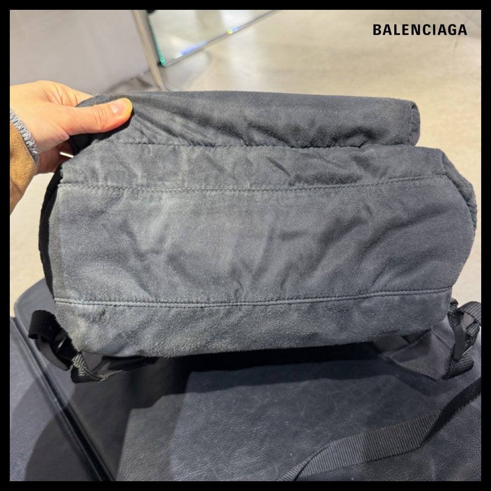 【BALENCIAGA】Explorer Logo Nylon Backpack Black