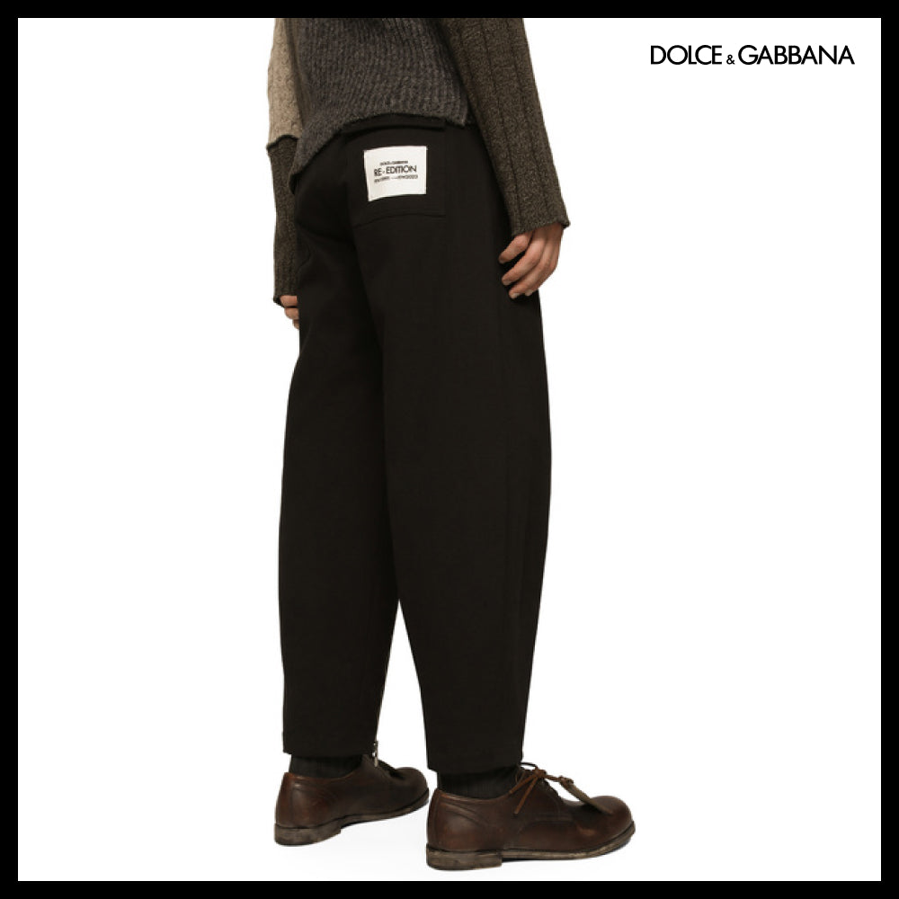 【Dolce & Gabbana】WASHED STRETCH GABARDINE PANTS WITH