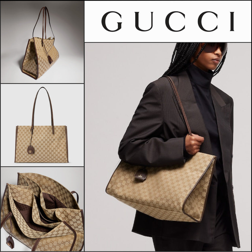 【GUCCI】Charm Large Tote Bag