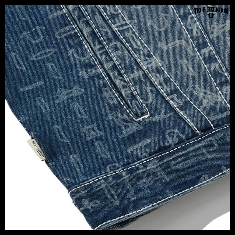 【TRUE RELIGION】Hieroglyphic Trucker Jacket 2Colors