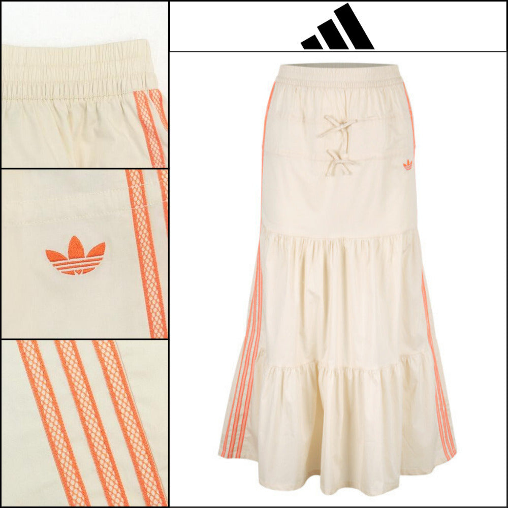 【ADIDAS 】Summer Glow Tiered Flare Long Skirt