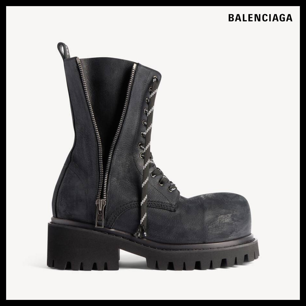 【BALENCIAGA】Stomper Zipper Bootie Black