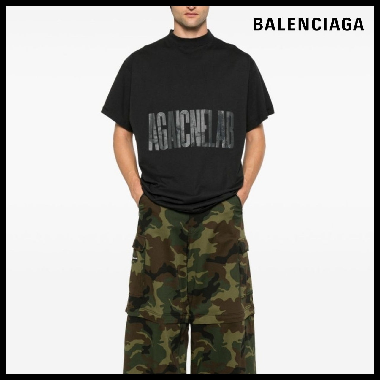 【BALENCIAGA】Agaicnelab T-Shirt Oversized Fit 1576