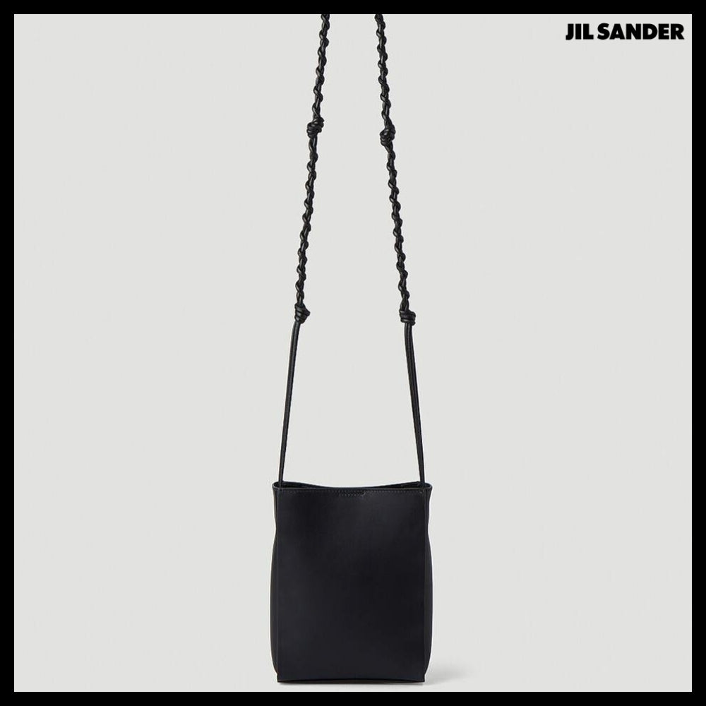 【Jil Sander】Rivets Tangled Small Crossbody Bag Black
