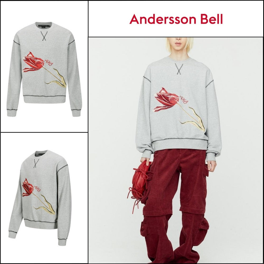 【ANDERSSON BELL】Essential ADSB Floor Sweatshirt Grey