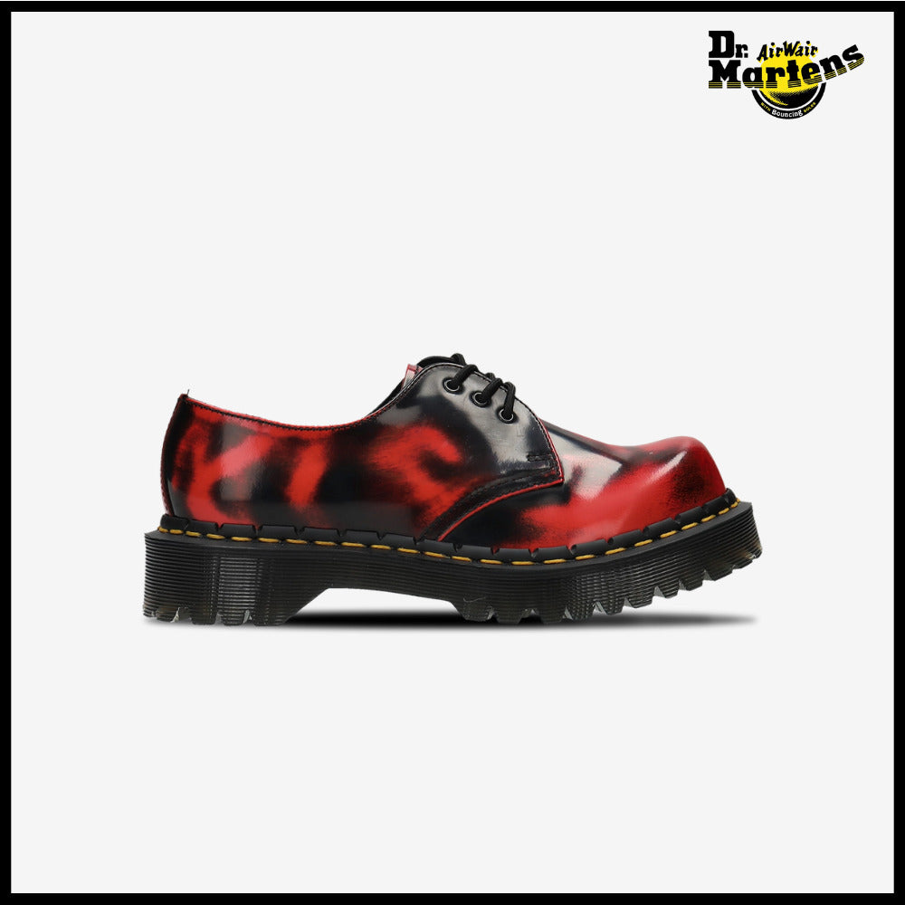 【DR. MARTENS】1461 Black/DMS Red Rub Off Lux Bex Black