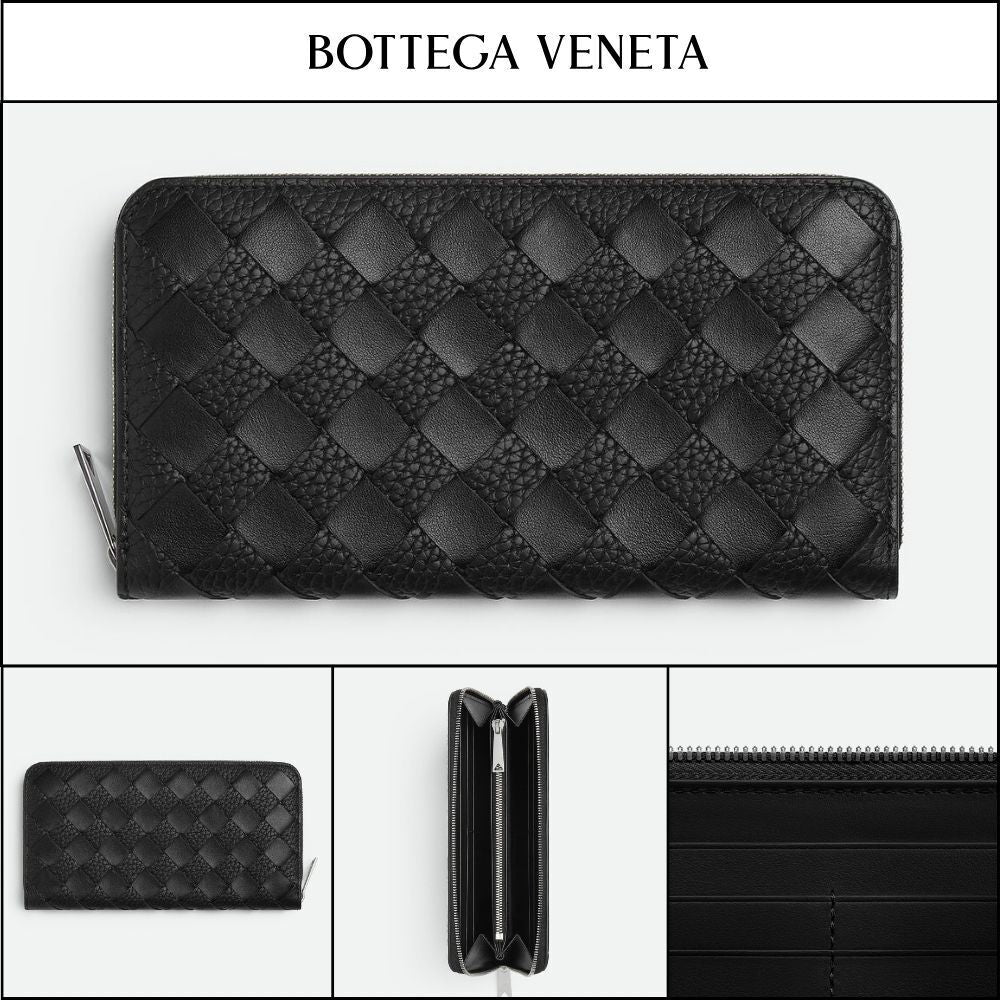 【韓国百貨店 BOTTEGA VENETA】Intrecciato Zip-Around Wallet