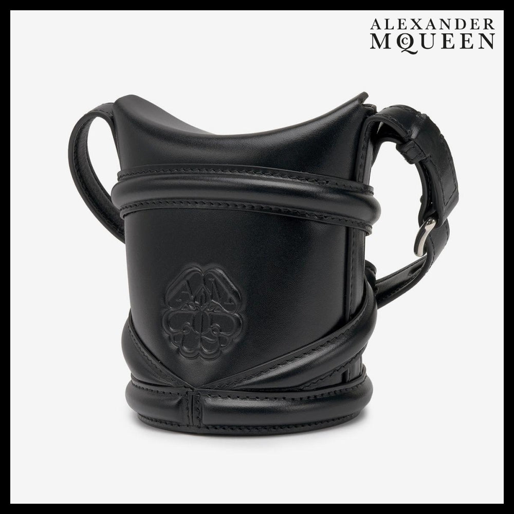 【alexander mcqueen】ミニカーブ ショルダーバッグ ブラック