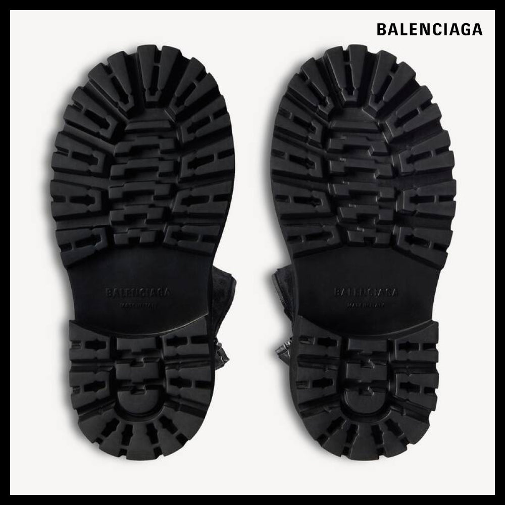 【BALENCIAGA】Stomper Zipper Bootie Black