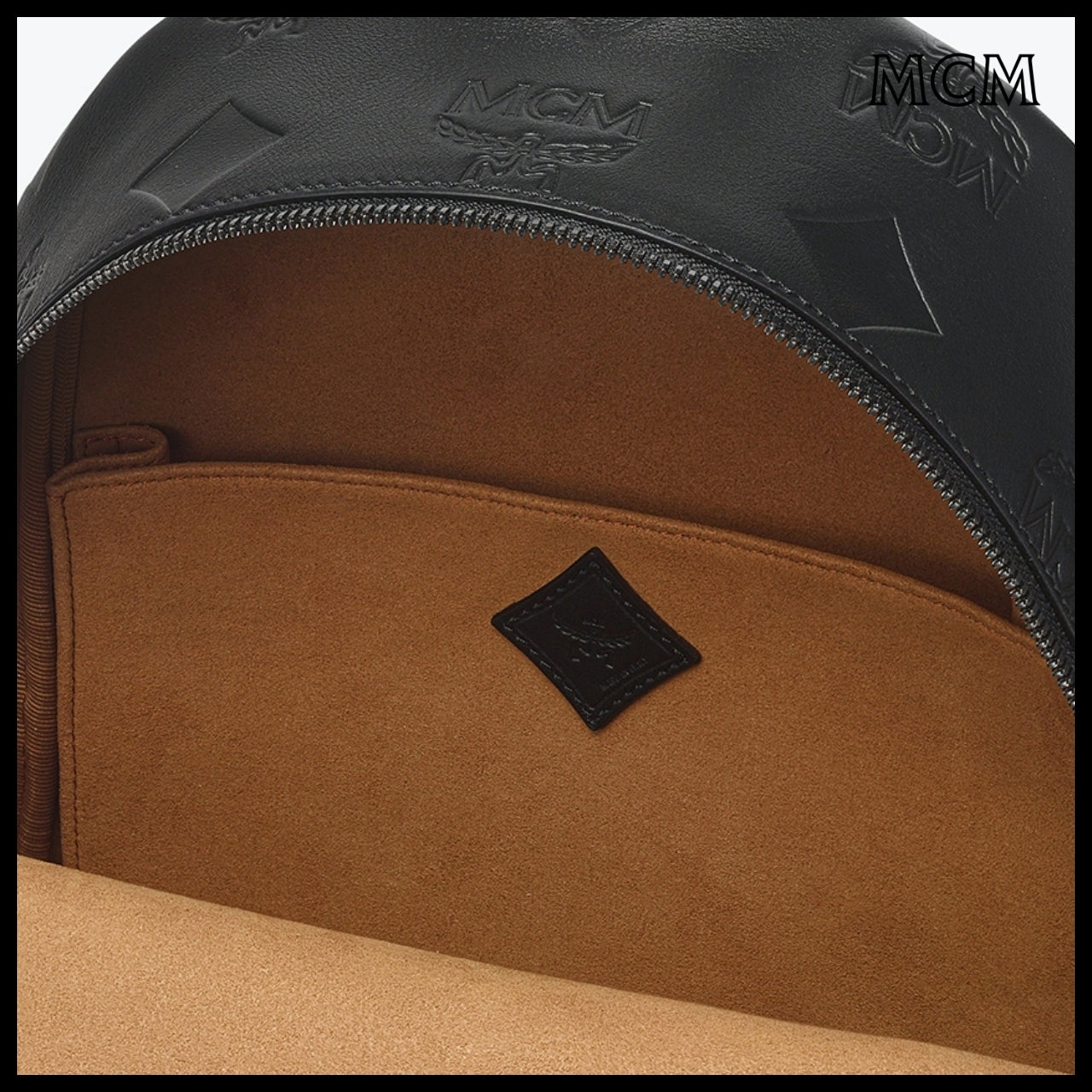 【MCM】Stark maxi monogram leather backpack