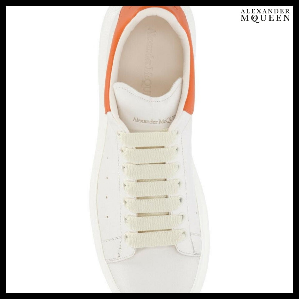 【Alexander Mcqueen】White Leather Sneakers