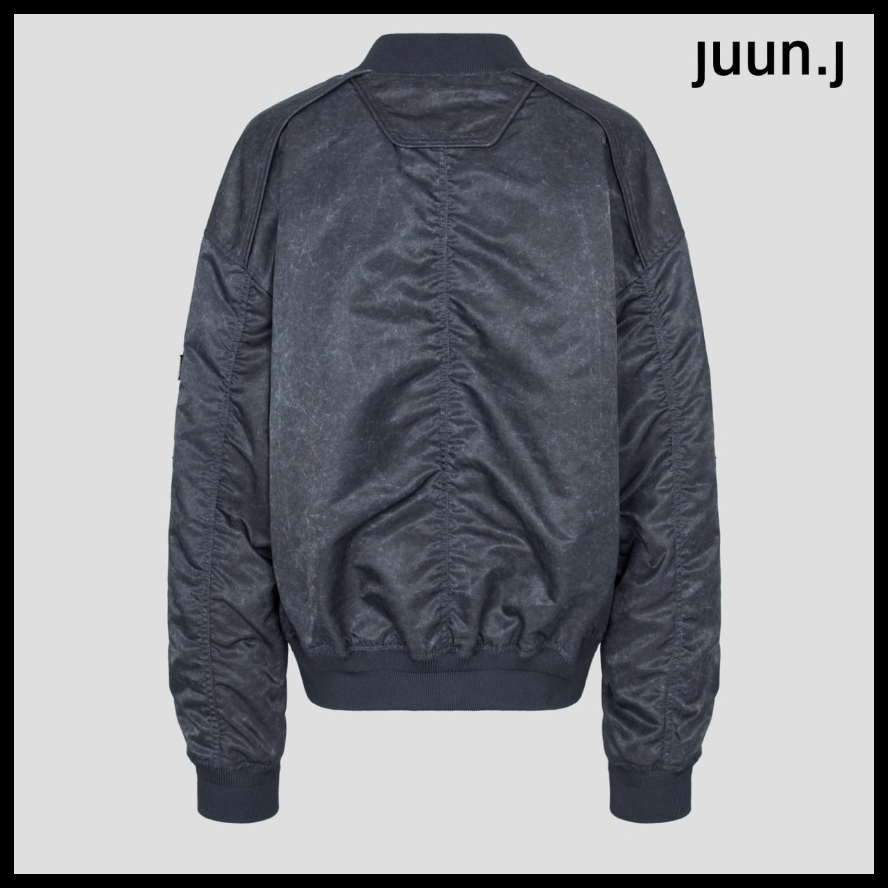 【JUUN.J】CORE Washed Nylon Light MA-1 Jumper Ash