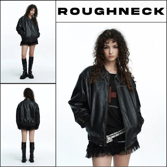 【ROUGHNECK】Washing Leather Blouson Jacket