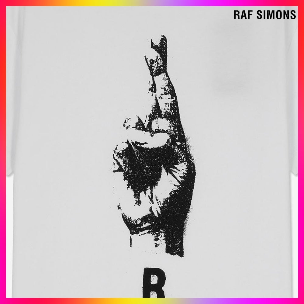 【RAF SIMONS】Hand Sign Short Sleeve T-Shirt 2 Colors