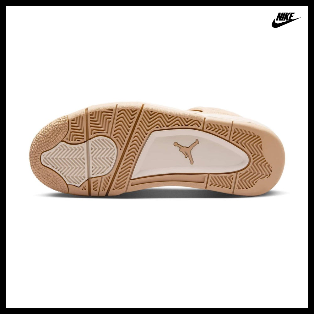 【NIKE】Air Jordan 4 Retro W Hemp Light Orewood Brown Women
