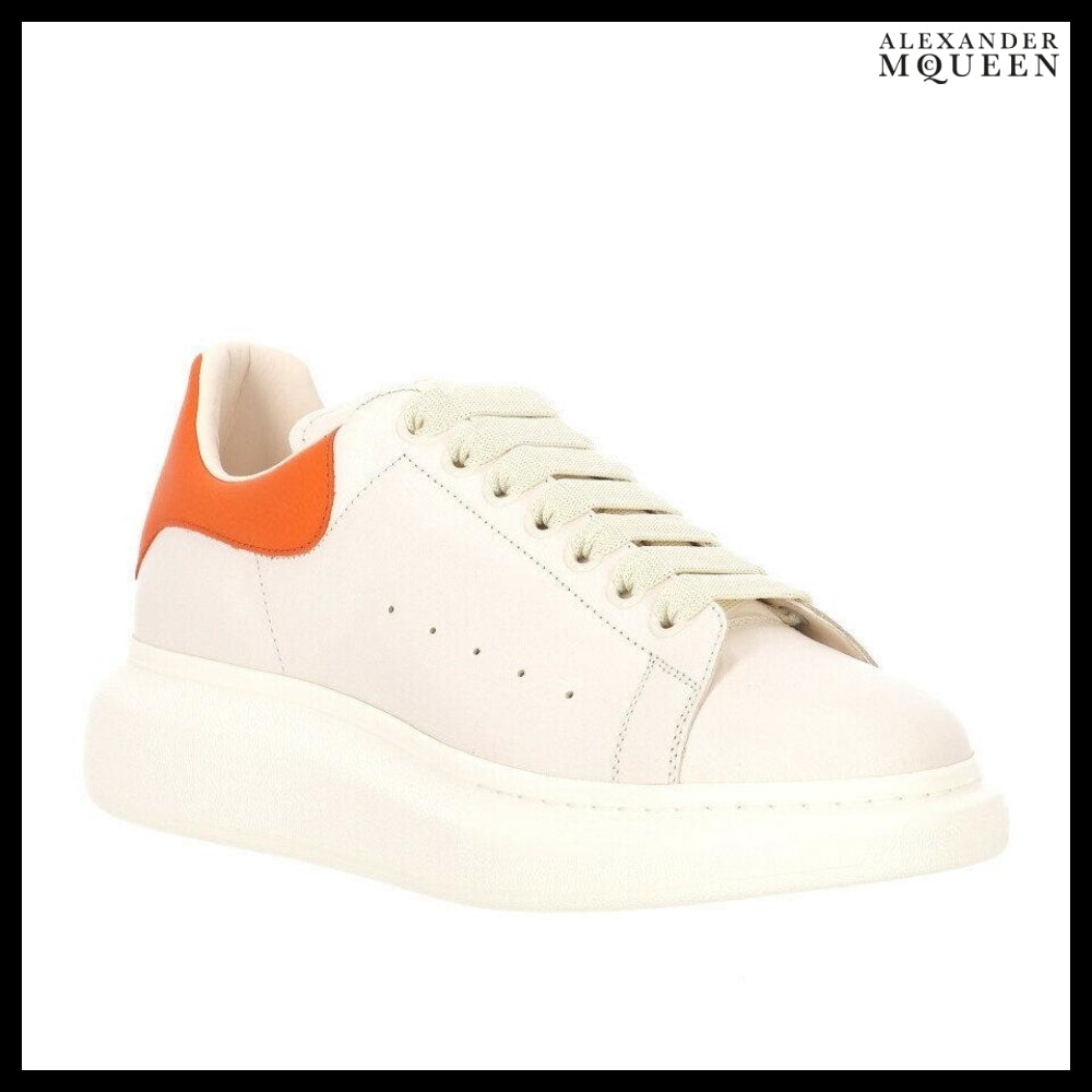 【Alexander Mcqueen】White Leather Sneakers