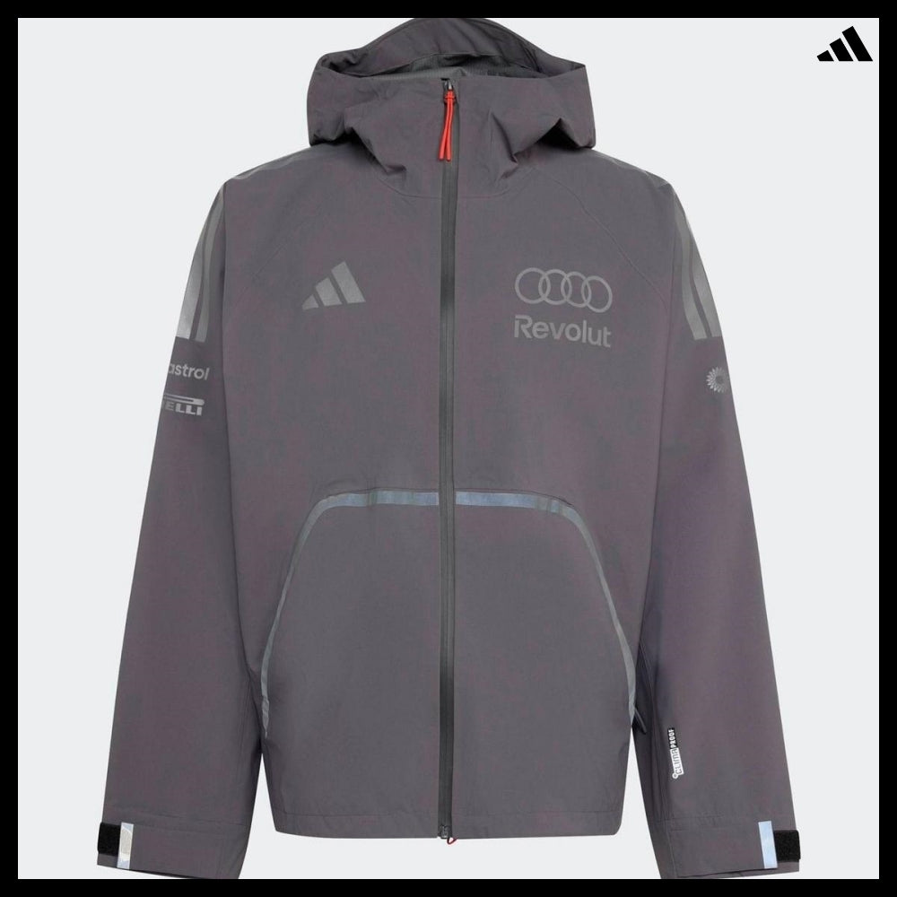 【ADIDAS】F1 Team Engineer & Marketing Rain Jacket Gray