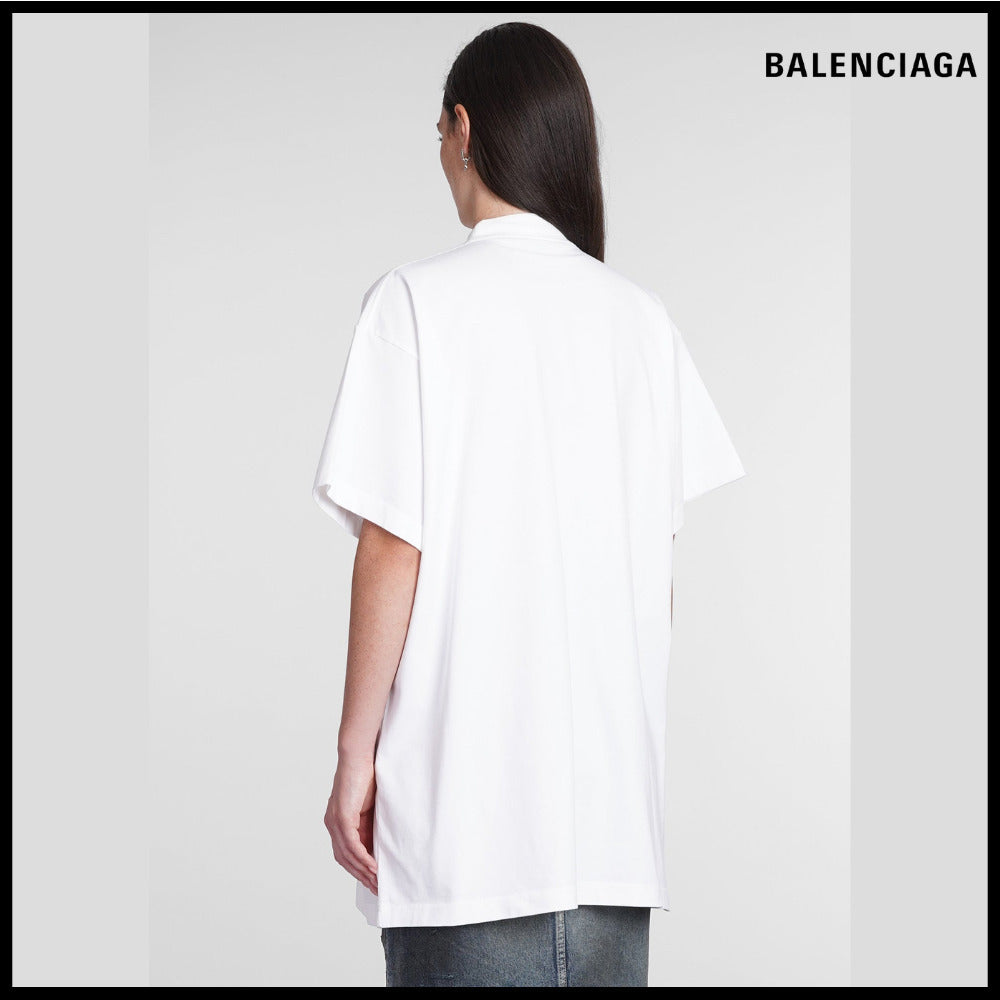 【BALENCIAGA】Back Flip T-Shirt Oversized White