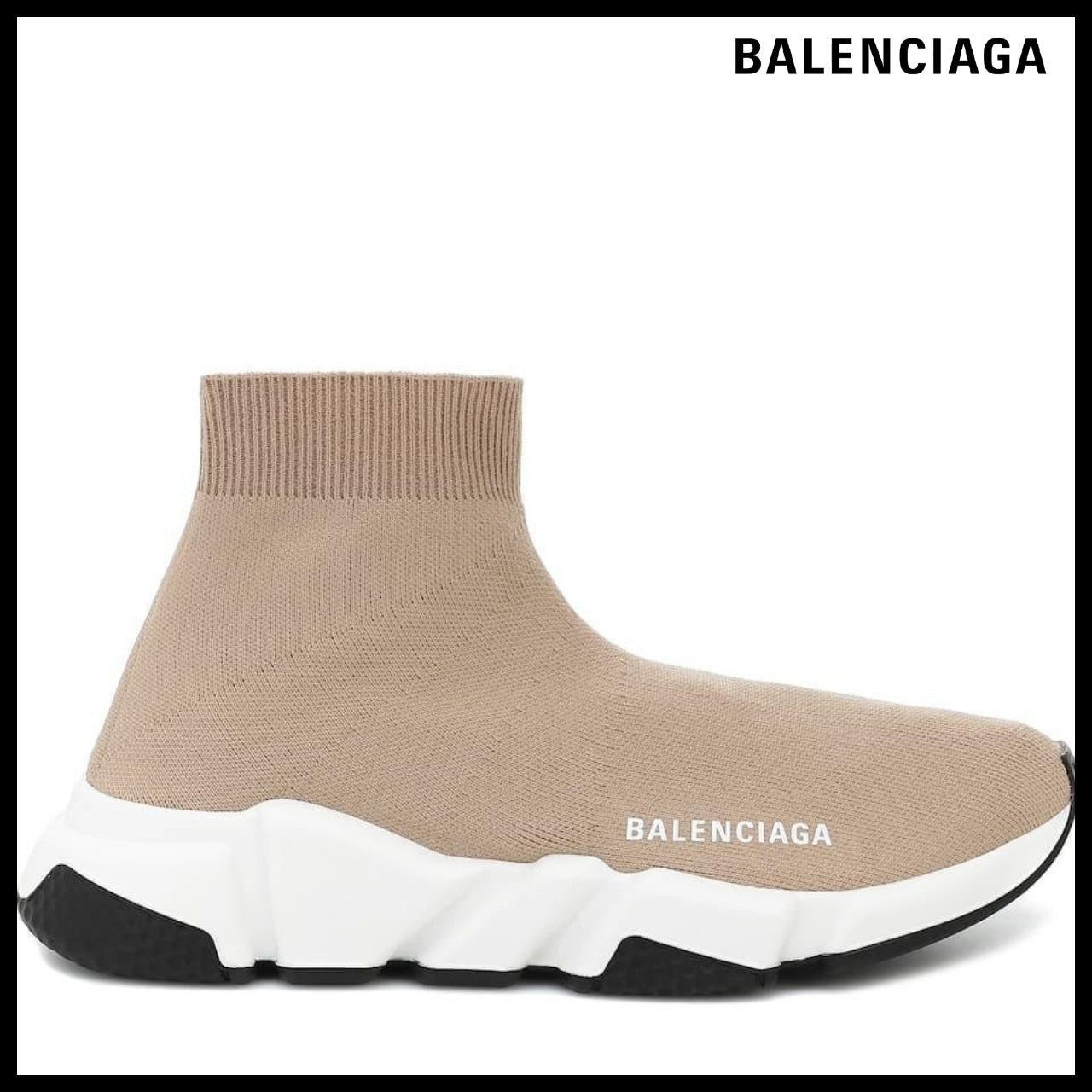 【BALENCIAGA】Speed Sneaker White Beige