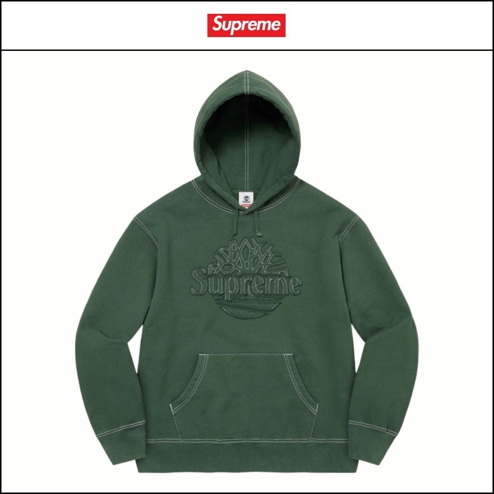【100%正規品保証 Supreme×Timberland】パーカー グリーン