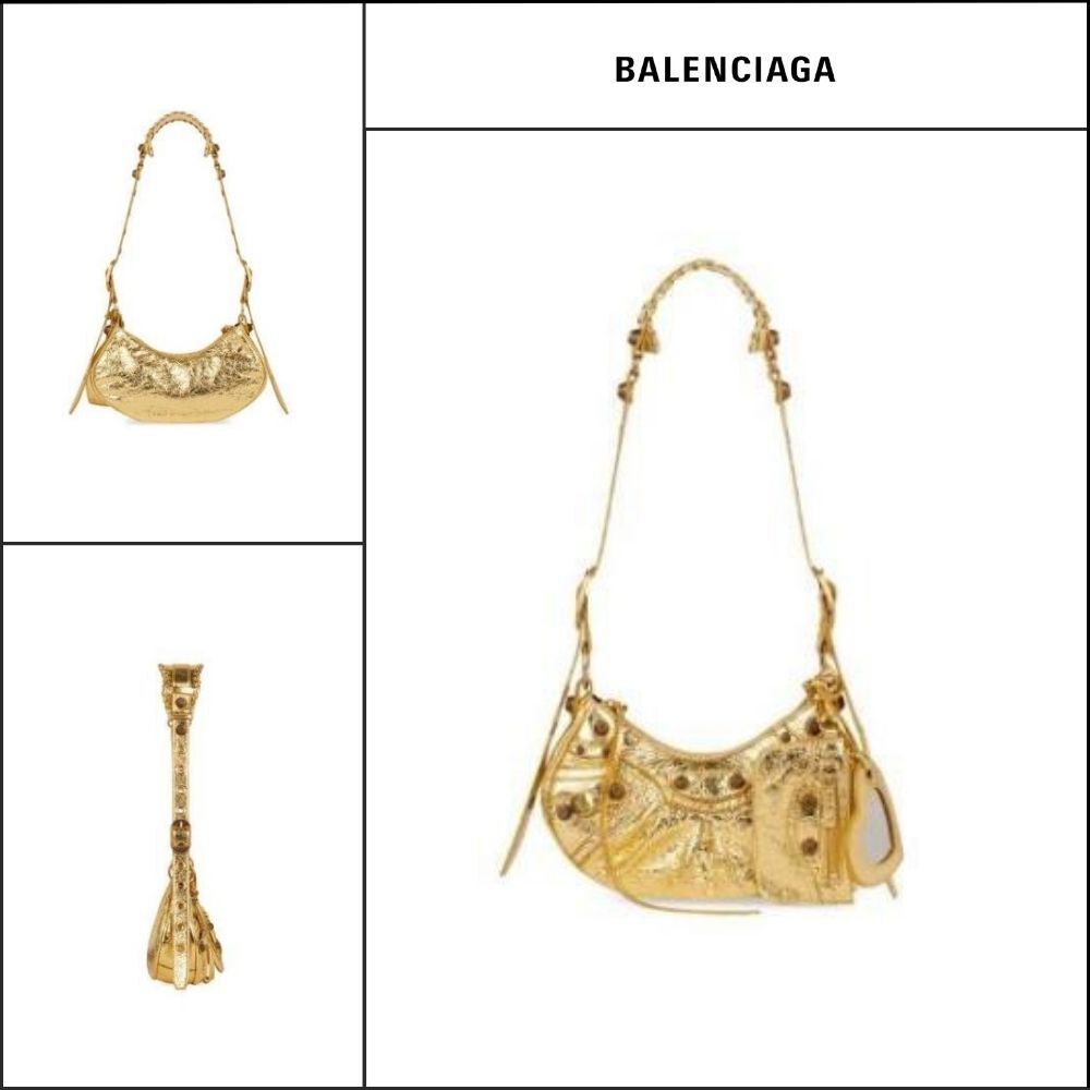 【BALENCIAGA】Le Cagole XS Shoulder Bag Gold