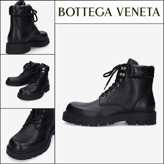 ◆BOTTEGA VENETA◆ レースアップブーツ Lace Up Boots Black