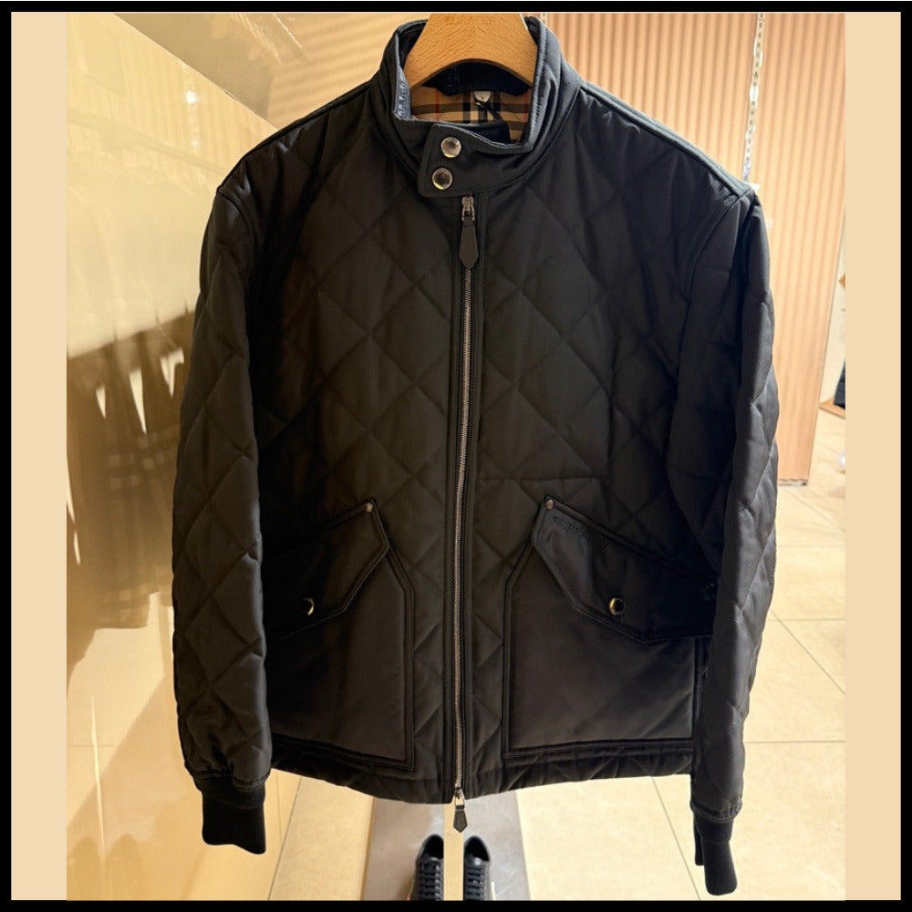 【Burberry】RADLEY Diamond Quilted Jacket Black