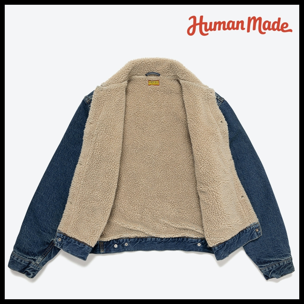 【HUMAN MADE】BOA-LINED DENIM JACKET