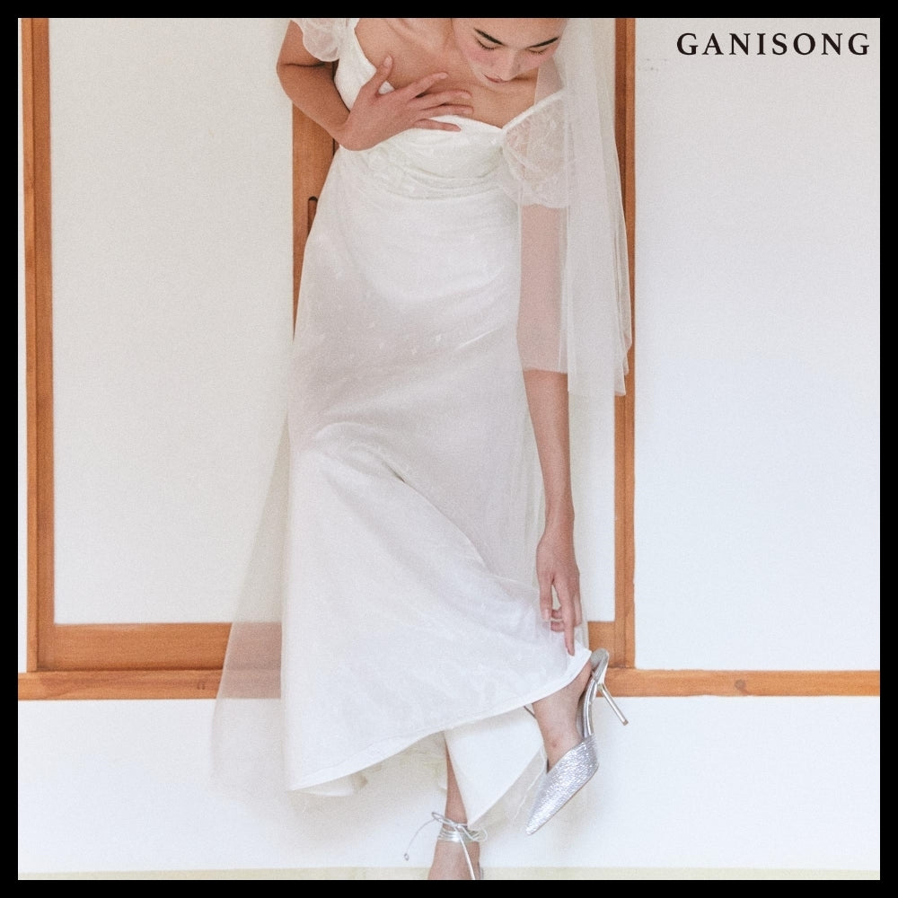 【GANISONG】Bridal Celia Dress White