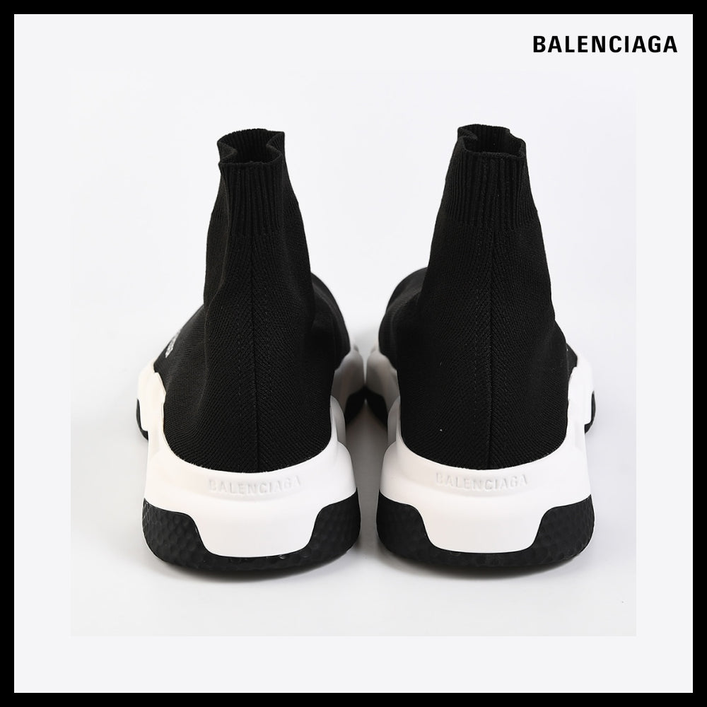 【BALENCIAGA】Speed Recycled Knit Sneaker Black White