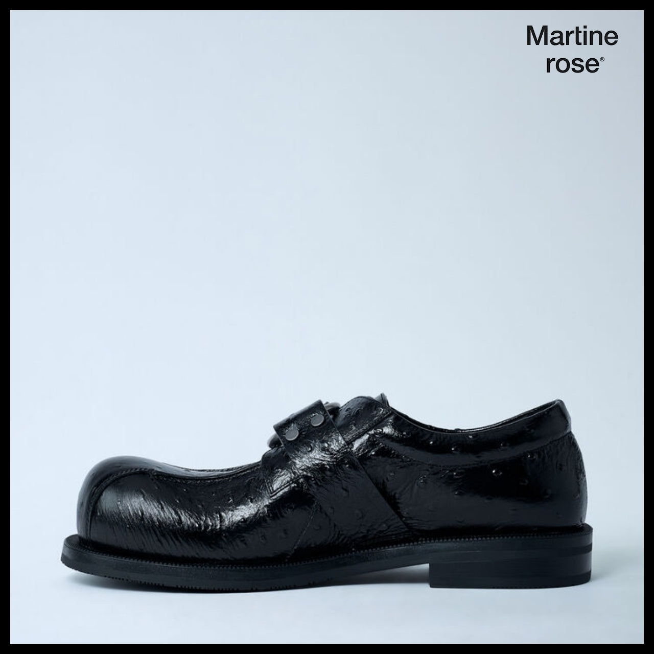 【MARTINE ROSE】O Ring Leather Shoes