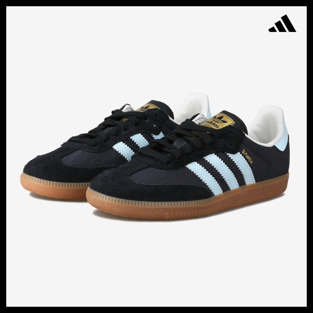 【ADIDAS】Samba OG Cloud Carbon Almost Blue Sneakers