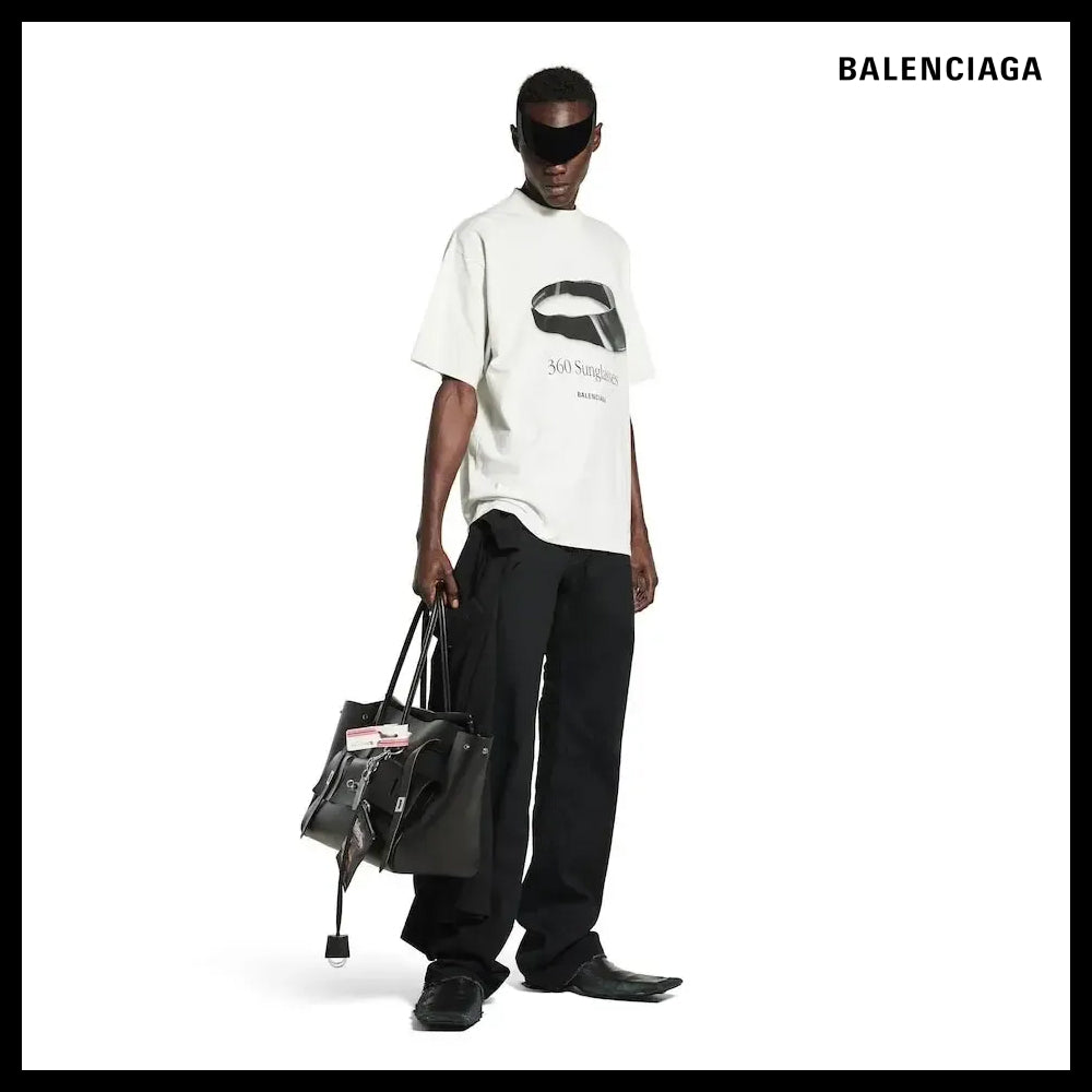 【BALENCIAGA】Sunglasses T-Shirt Medium Fit Dirty White