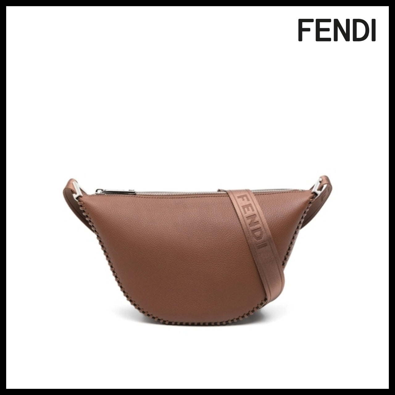 【FENDI】Brown Crossbody Bag compact crossbody