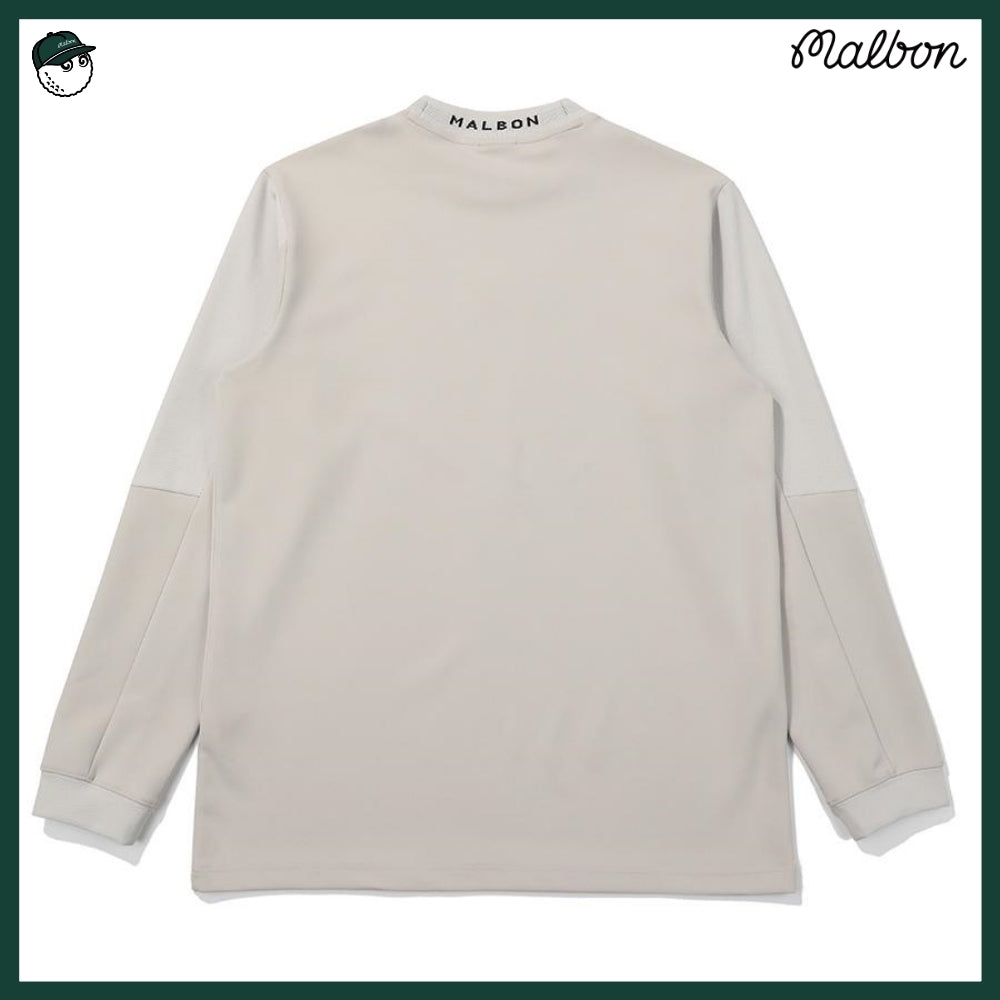 【MALBON GOLF】 MIX MOCKNECK MIDLAYER MAN 3COLORS