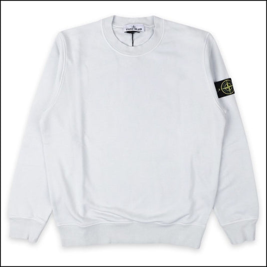 【STONE ISLAND】Wappen Patch Regular Fit Crewneck Sweatshirt