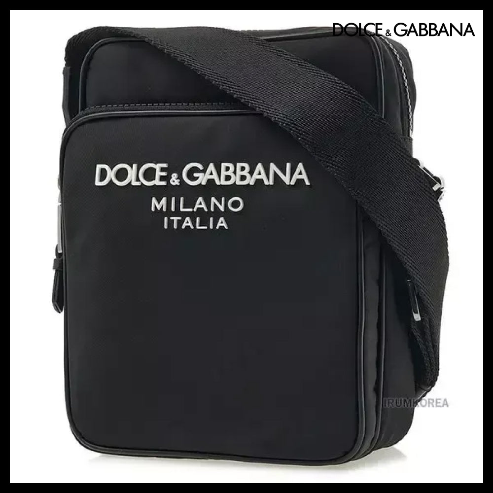 【DOLCE & GABBANA】Unisex Logo Print Crossbody Bag