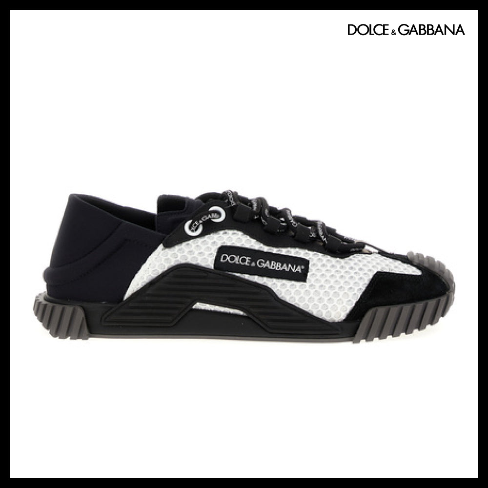【Dolce & Gabbana】LEATHER SNEAKERS BLACK