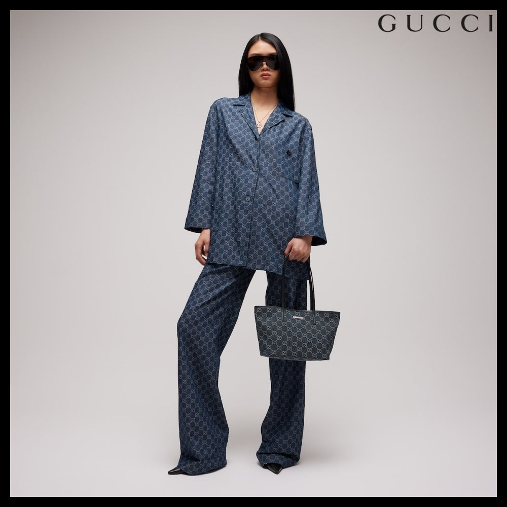 【GUCCI】Plaque Small Tote Bag