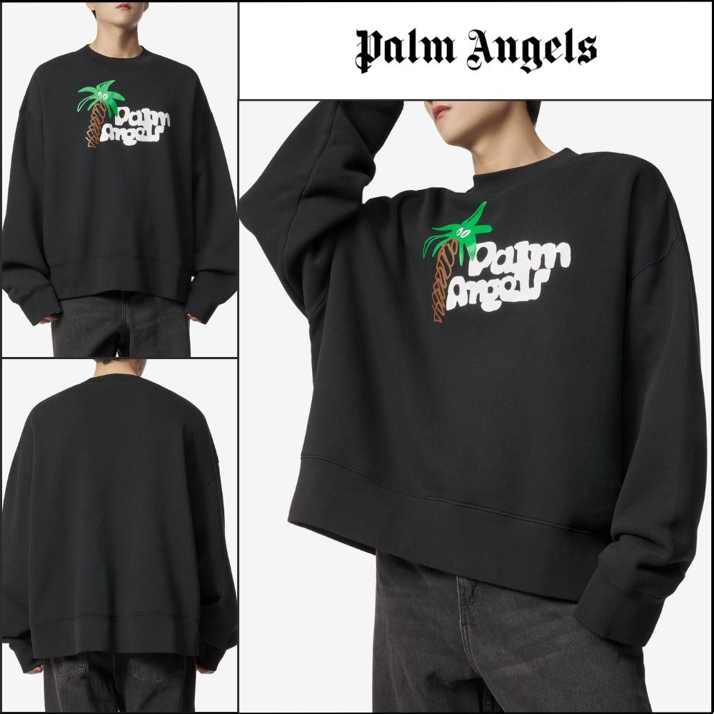 【PalmAngels】パームツリースケッチクラシックスウェットシャツ