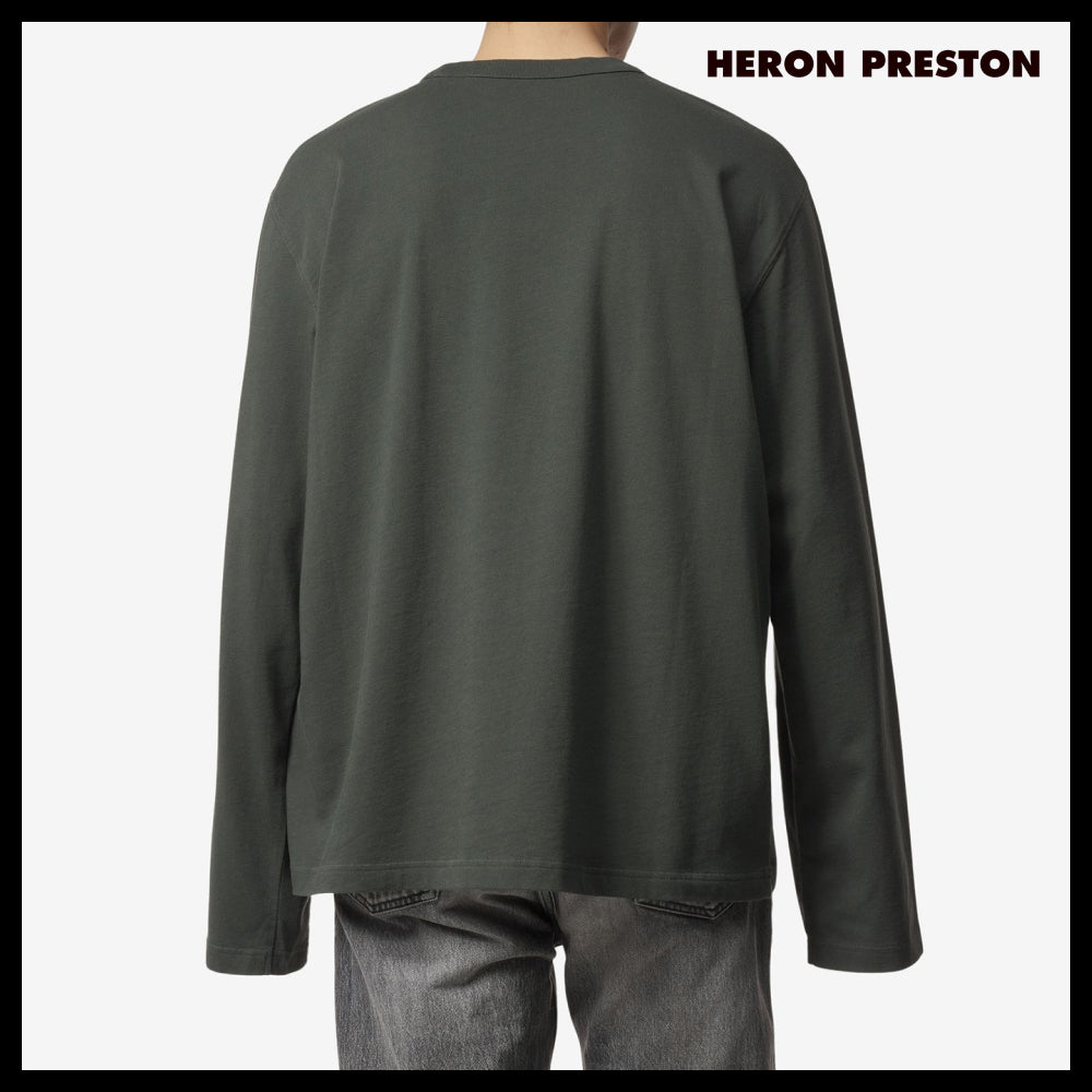 ◆Heron Preston◆ ロゴ パッチ Tシャツ グリーン 人気 売れ筋