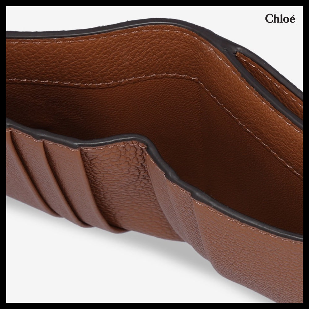 【Chloe】Marcie Trifold Wallet Tan