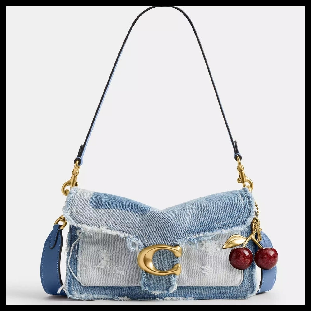 【Coach】Tabby Shoulder Bag 26 With Repurposed Denim