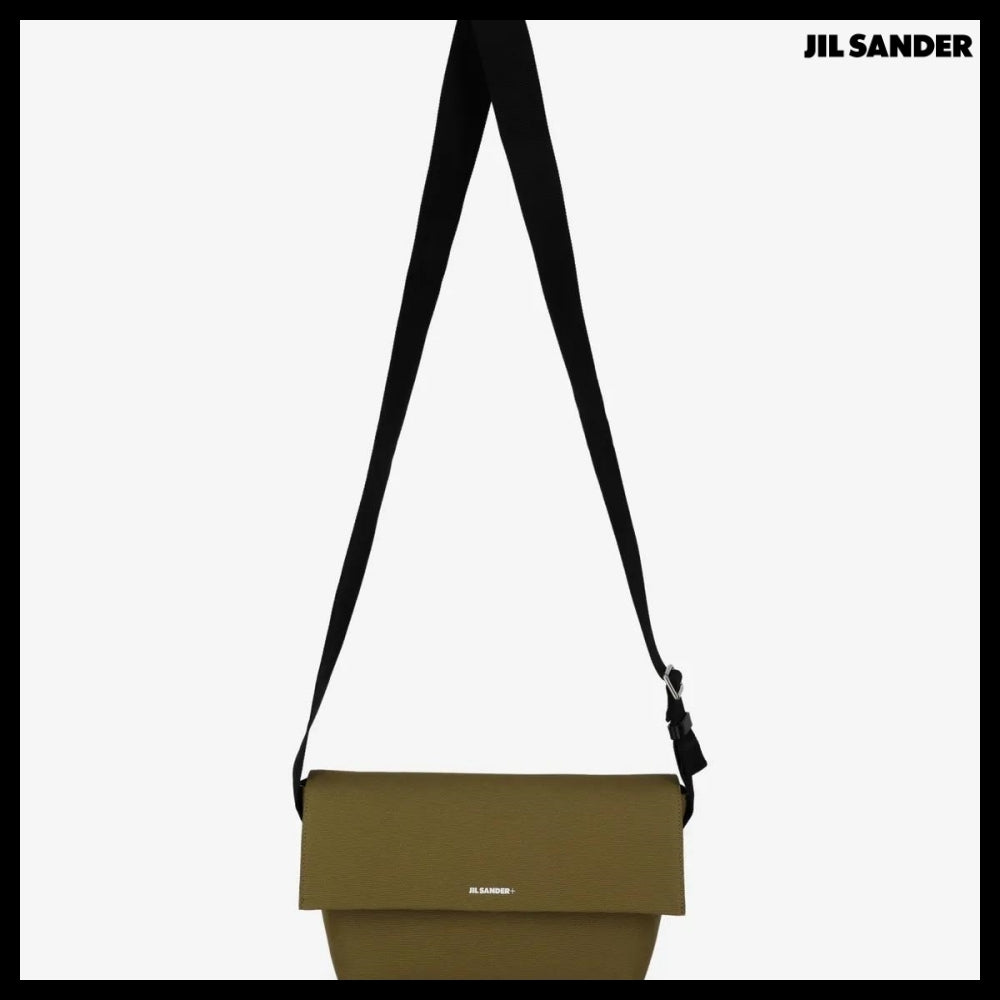 【Jil Sander】Small Utility Crossbody Bag Olive Yellow Pearl