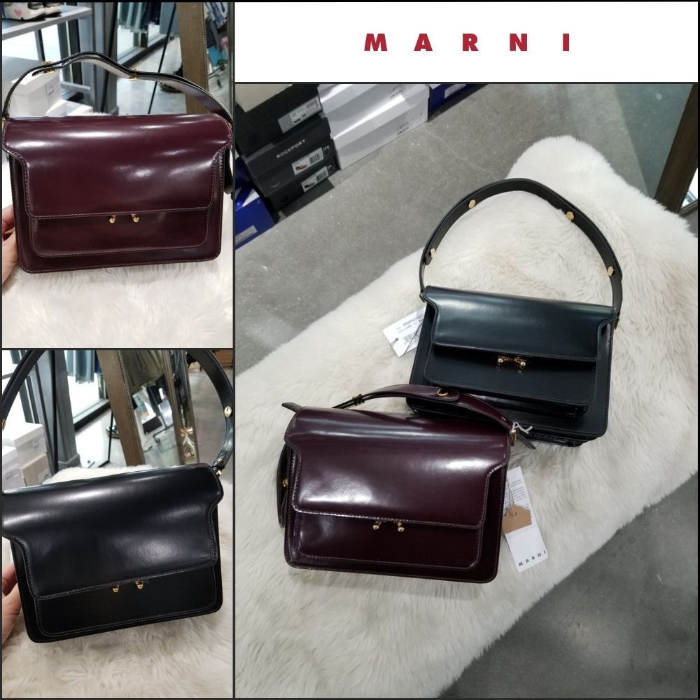 【MARNI】Glossy Medium Trunk Bag