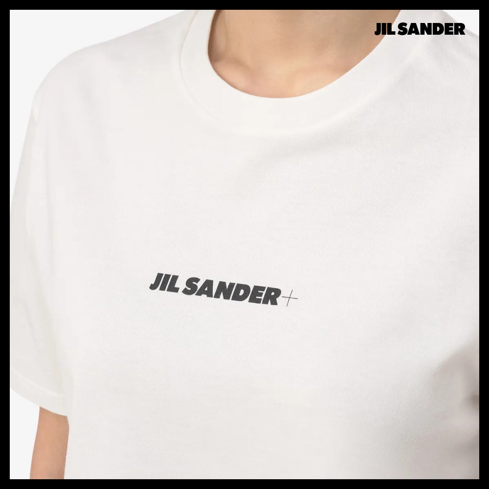 【Jil Sander】Logo Short Sleeve T Shirt Porcelain